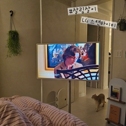 #살림살이 5 #콘수프기록 #스탠바이미 #lg가전 #엘지가전 #필수템 #가전추천템
구매한 가전들 중에서도 너무 만족도가 높은 스탠바이미 !
바퀴가 있어서 끌고 다니면서 편하게 볼 수 있어서 너무 좋아요 :)
밥 먹을 때랑 잠 들기 전 제일 애정하는 친구랍니다 ㅋㅋㅋㅋㅋㅋㅋㅋ
화면 터치도 가능해서 리모컨 누르는게 번거로울 때 편하고 좋답니다 🤍
처음 남편이랑 신혼가전 구매할 때 스탠바이미 쓰지도 않을 것 같은데,,필요한가 했던 사람 여기요,,🙋‍♀️ 
구매 고민 중이시라면 얼른 데려오시길 강력 추천드려요🫶
#침구 #영림도어 #팻도어 #아우어룸 #아르떼미데조명 #모빌 #실링팬 #러그 #거실러그 #소파테이블 #하일리힐즈 #액자 #블랭킷 #스툴 #화병 #커튼 #거실 #거실인테리어 #거실스타일링 #조명인테리어 #마지스 #루미르 #에어컨커버 
