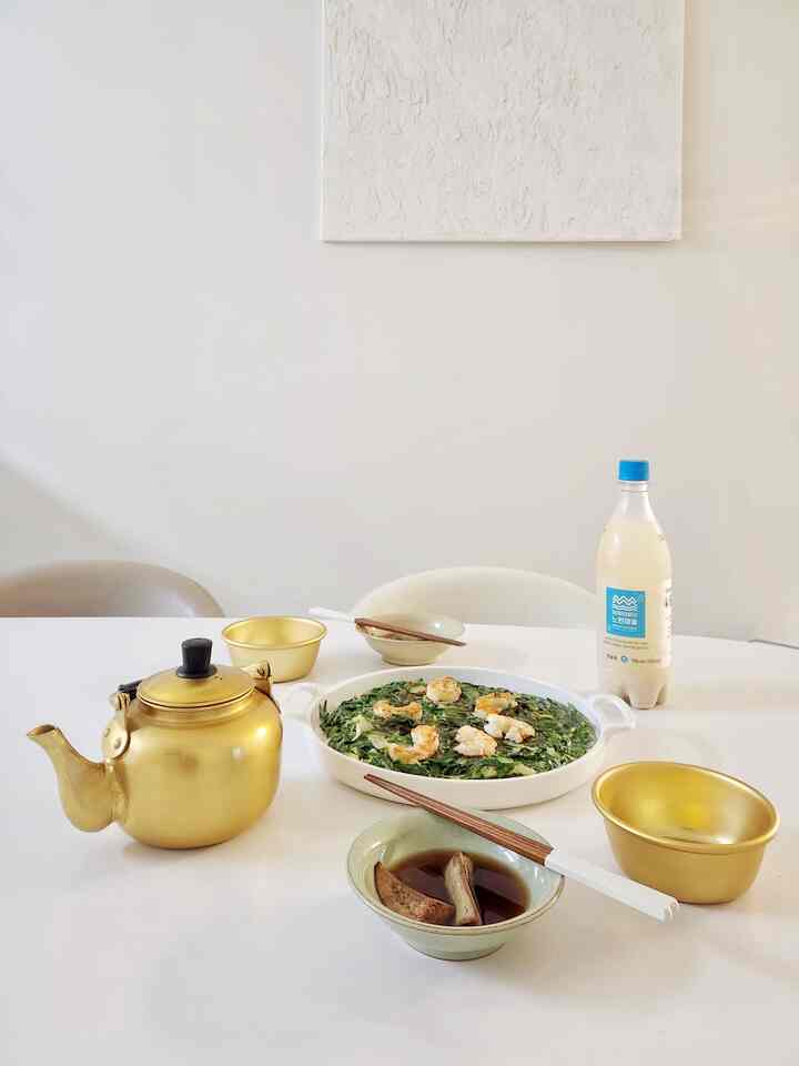 #오홈스토랑 #콘수프기록 

ノンジャックポットが来るとき
全部でマッコリ一杯が最高ですか？

ネギにエビを入れて焼きます。
ここが地上楽園です:) #비오는날 #주방꾸미기 #테이블웨어 #식탁공간 #플레이팅접시 #맞팔