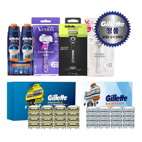 질레트 프로쉴드 옐로우 12입 외 스킨텍