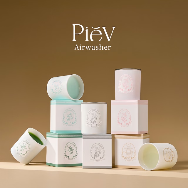 피에브 에어워셔 고체 탈취제 무향 3type 3colors