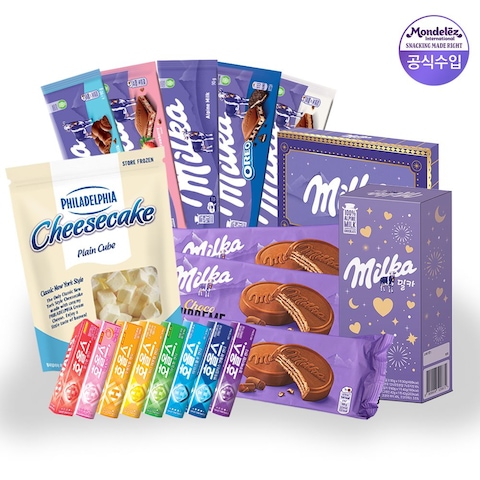 필라델피아 치즈케익 큐브 580g 플레인