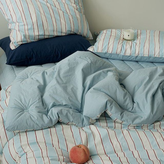 플로라 핀스트라이프 60수 모달 차렵이불세트