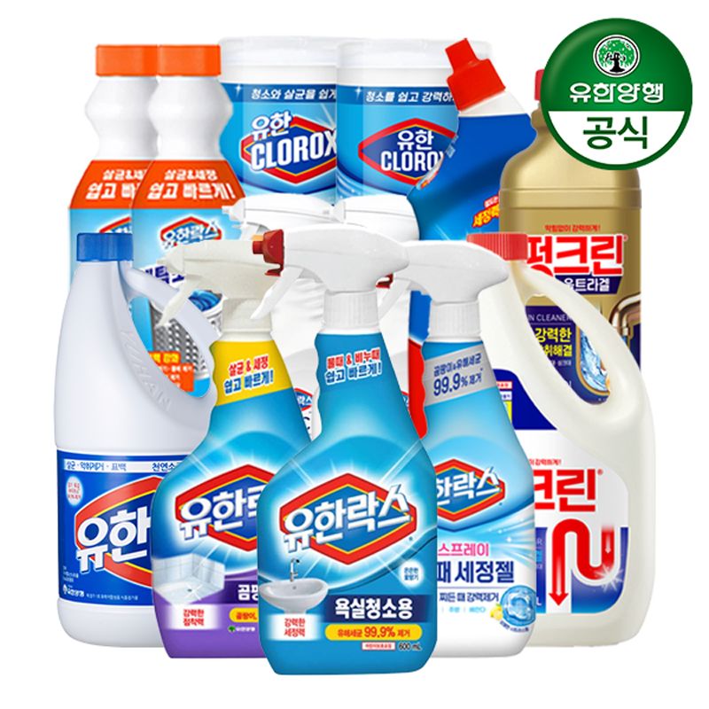 유한양행 유한락스 욕실세정제/주방청소세제 외 특가 모음