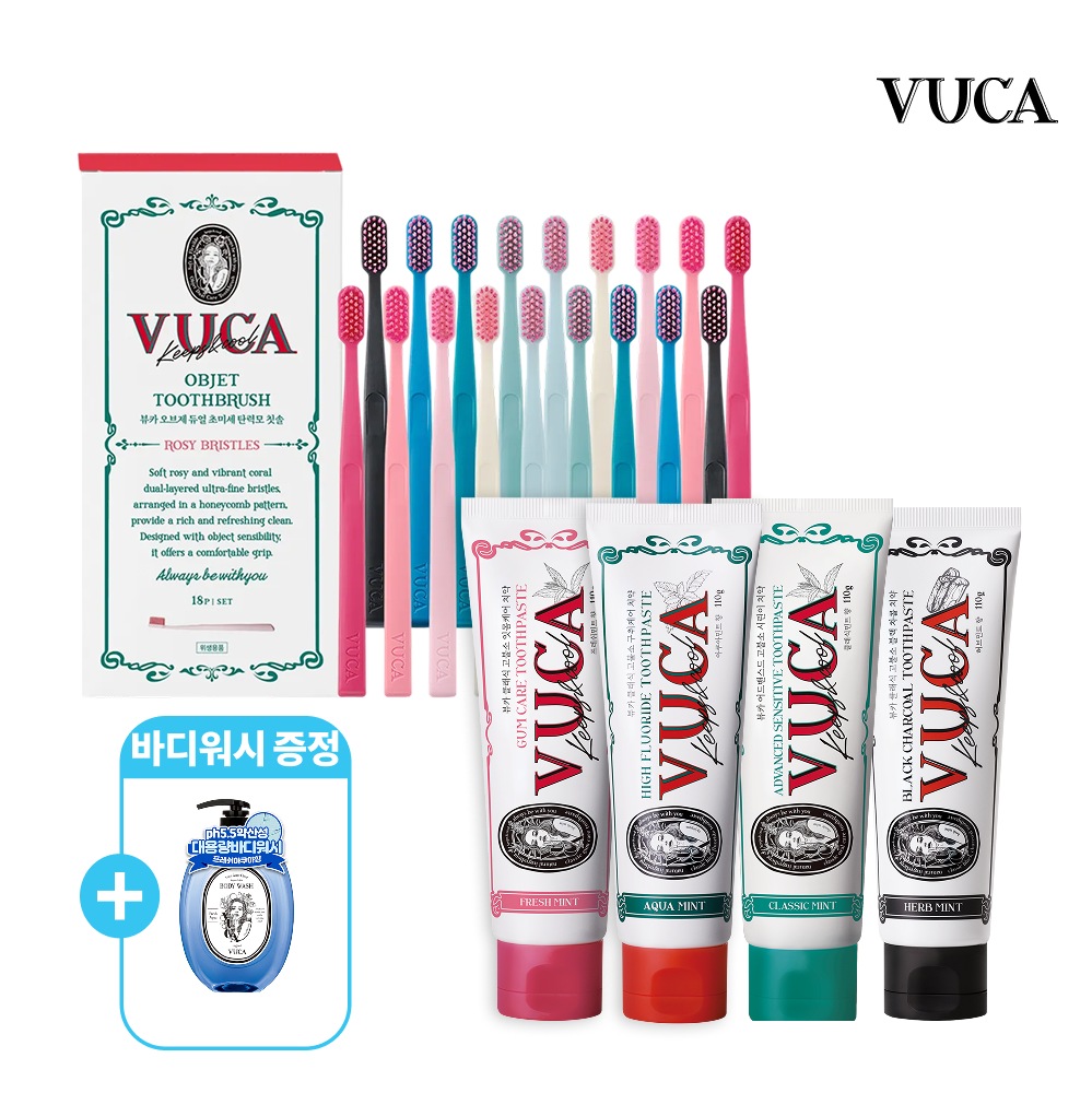 뷰카 [아크네 바디워시 증정] 고불소 구취케어 치약 초특가 외 구강케어 모음전