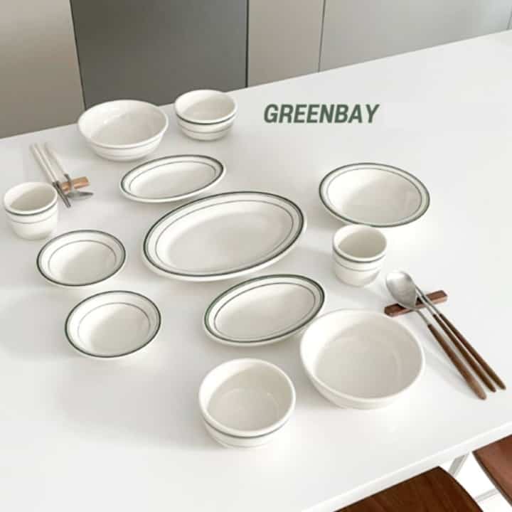 Green Bay 2人用 韓国料理 食器セット