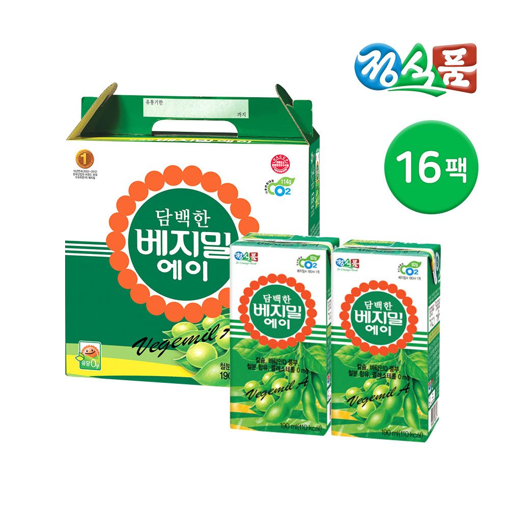 베지밀 베지밀 달콤한 A, B 두유 190ml 64팩 - 베지밀 A(에이) 190ml 16팩