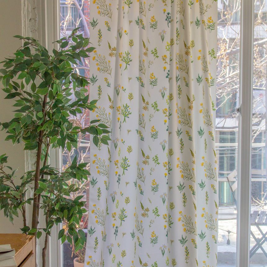 [신상품]몽헤브 보타니컬 드로잉 쉬폰&암막 커튼 2ver 3size - 보타니컬드로잉커튼_암막_L_길이230