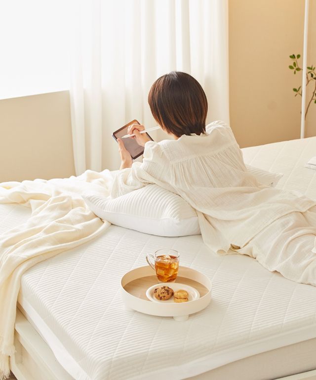 솔라자르 아이스톤 냉감 침대패드 여름용 코오롱원사 슈퍼싱글 퀸 킹 - 퀸 Q