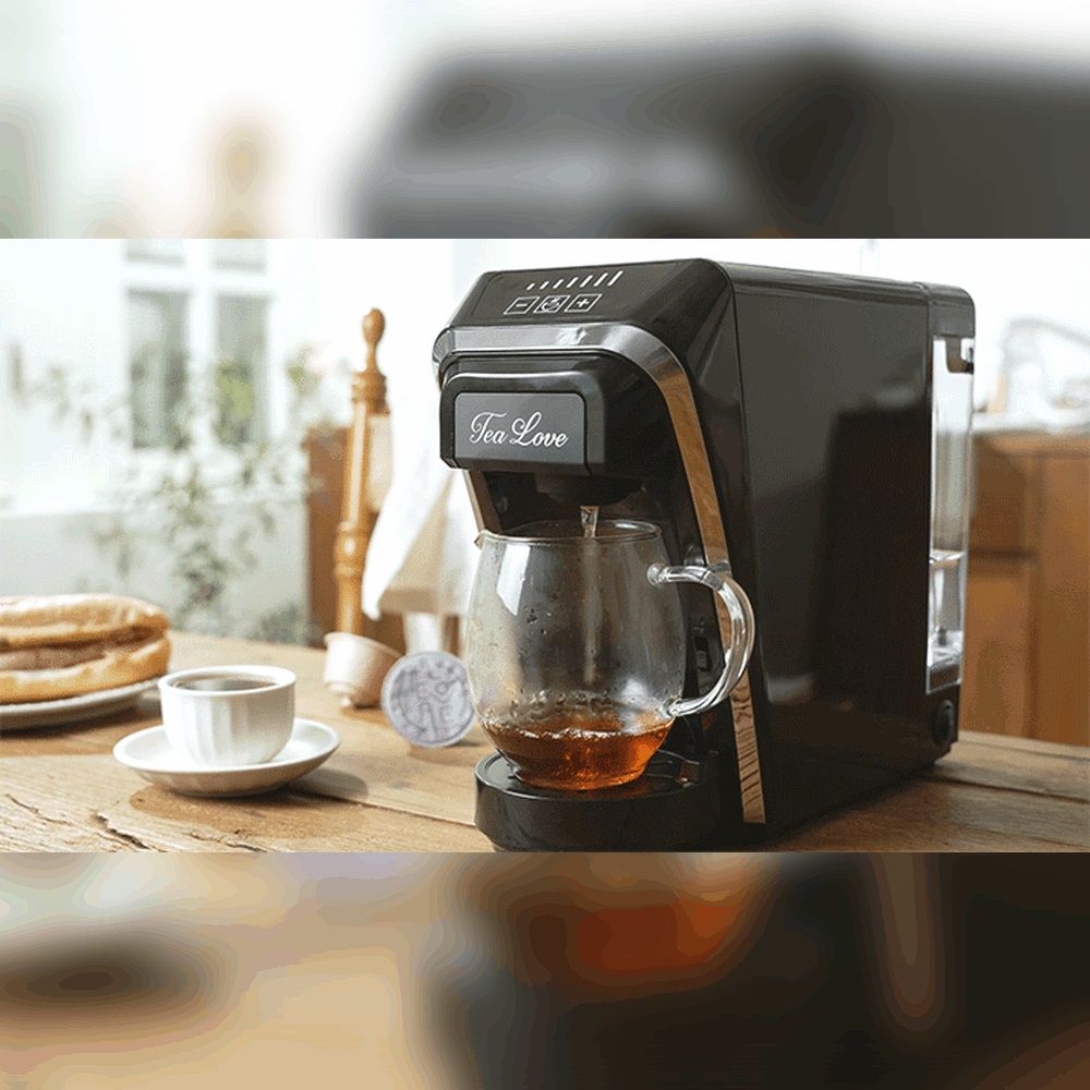 티러브코리아 티&커피머신 및 보이차 티캡슐(네스프레소 12입, 돌체구스토 4입 호환) - 티러브 듀얼 머신