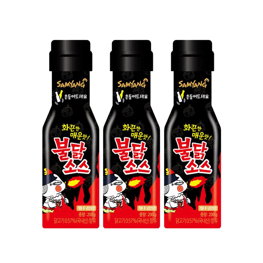 삼양 불닭소스 2개 선택 핵불닭, 까르보불닭, 스리라차, 불닭마요 - 불닭소스200g 3개