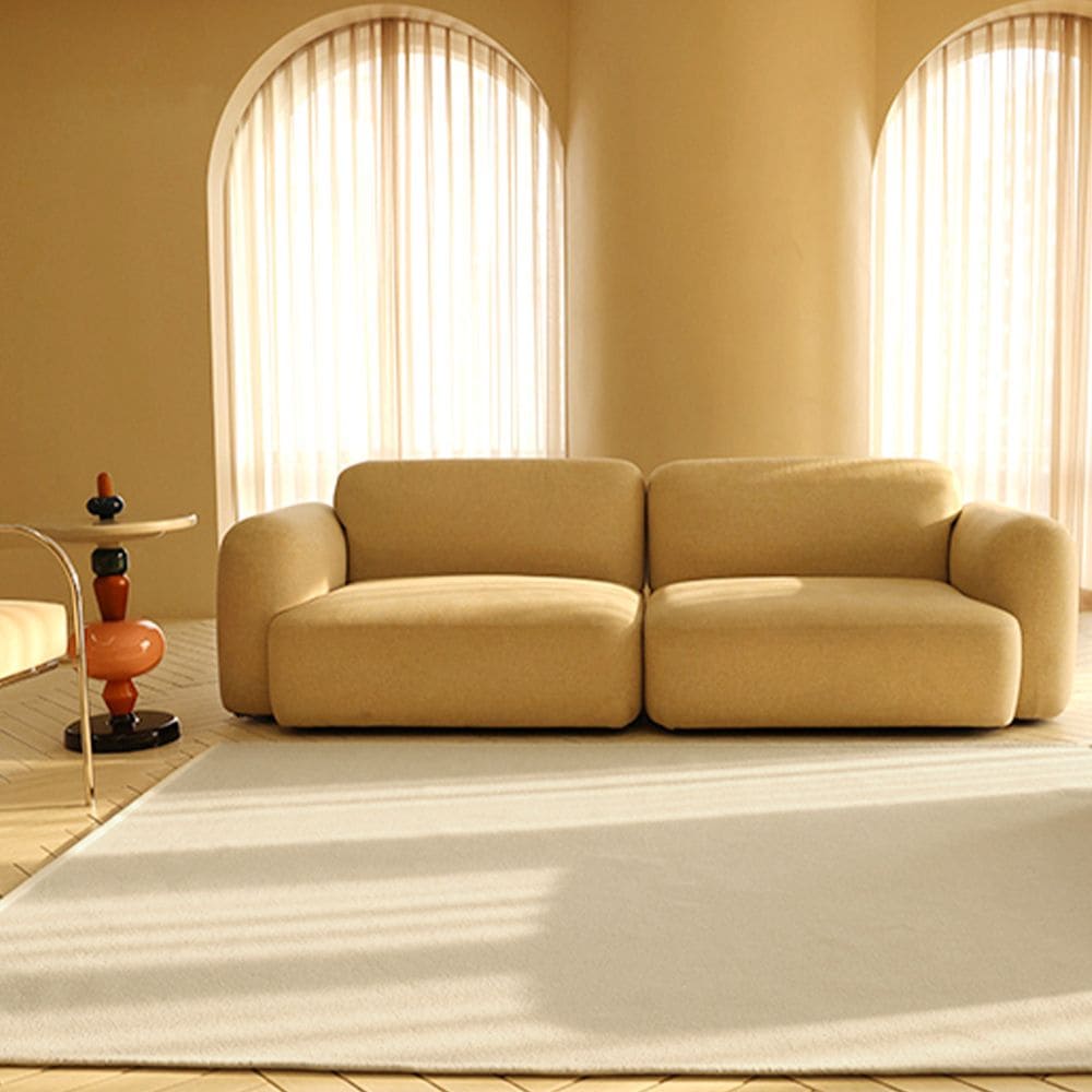 [오늘출발] [신상품] 온결 워셔블 사계절 생활방수 사각 러그 - 아이보리_170x230(한평반)