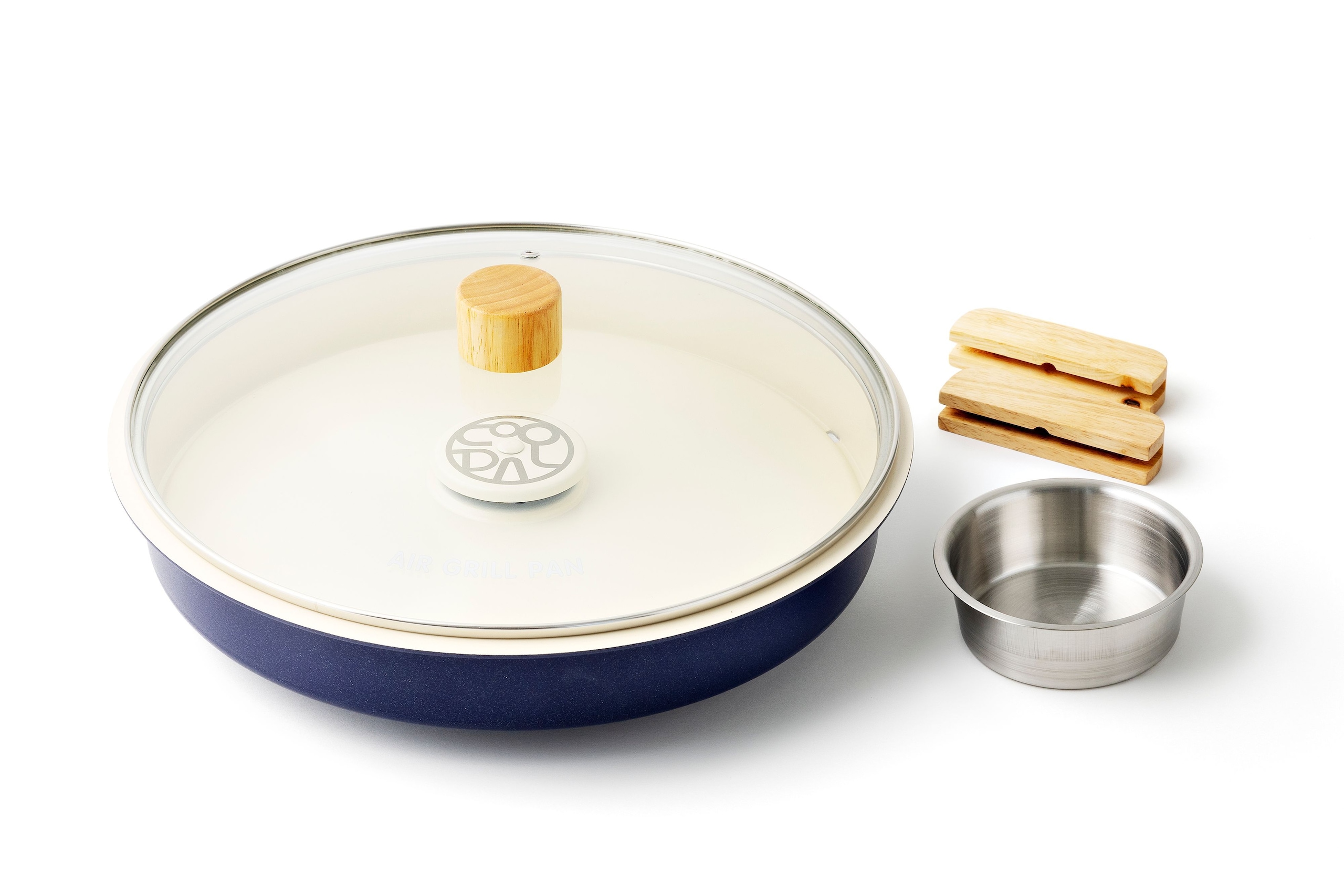 쿠달 불판혁명 마이야르 삼겹살 뚝딱 냄새X 연기X 기름튐X 쉬운 세척 에어그릴팬 PRO - 32cm_오리지널