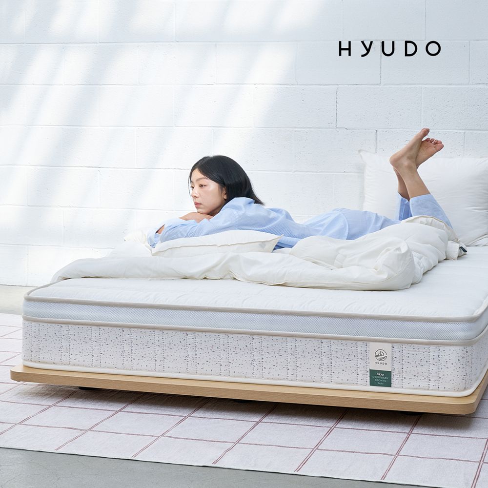 휴도 /무료설치ㅣ편안한 제주 25cm 본넬스프링 매트리스 S/SS/Q/K/LK - 25cm 필로우탑_Q_그레이 (HA01528) 