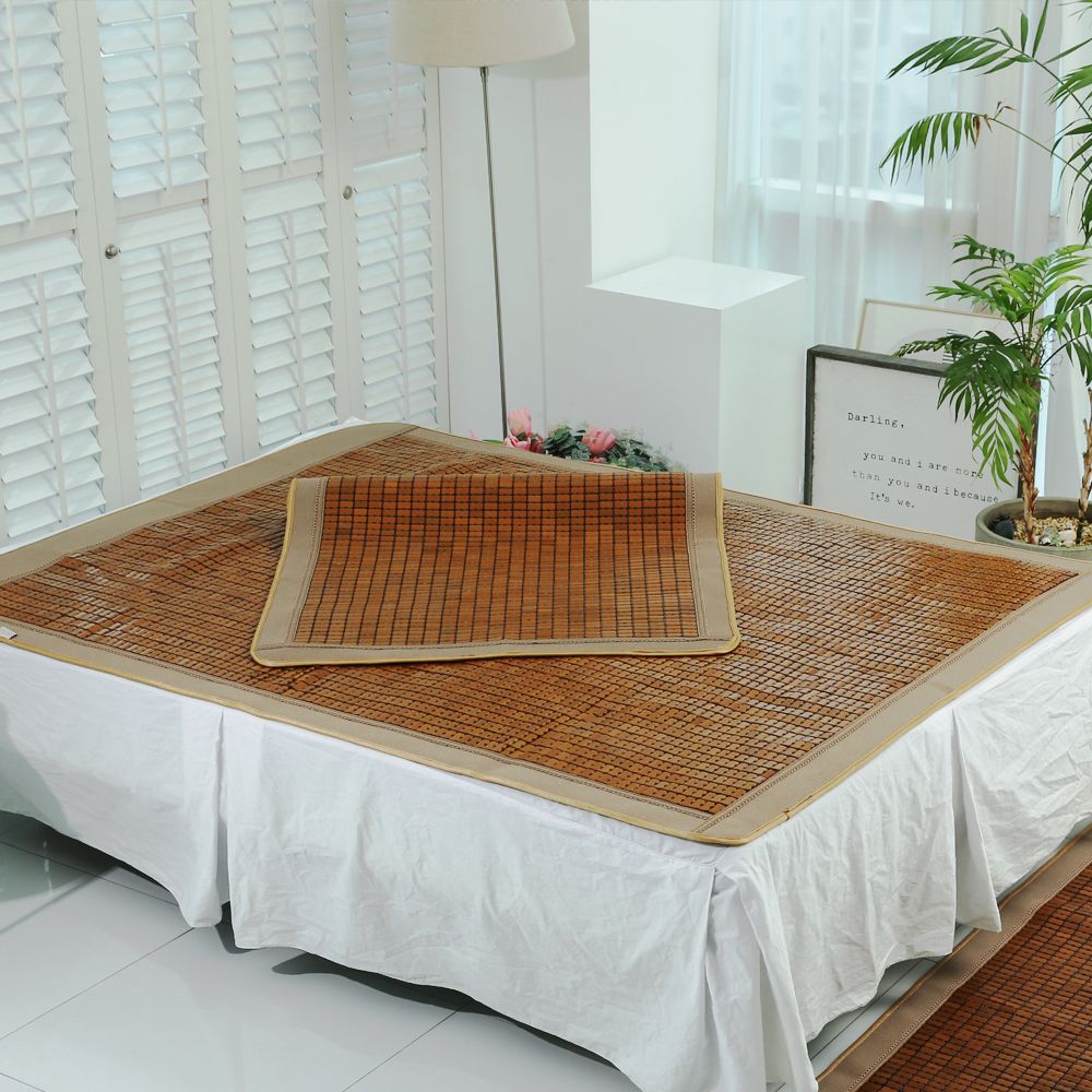 코아텍스 다년생 대나무돗자리 마작소파패드 방석 탄화 - 프리미엄 탄화보더마작_싱글 90x180cm