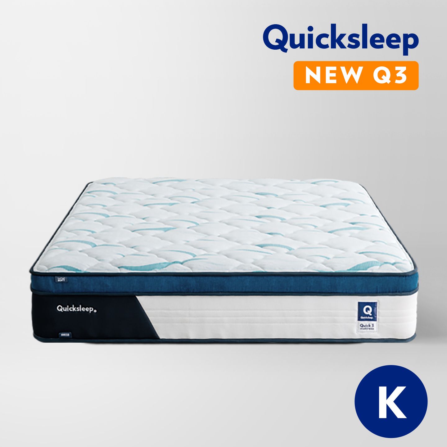 퀵슬립 Q3 롤팩 유로탑 매트리스 SS/Q/K/LK 적당푹신(롤팩) - 킹_160x200cm