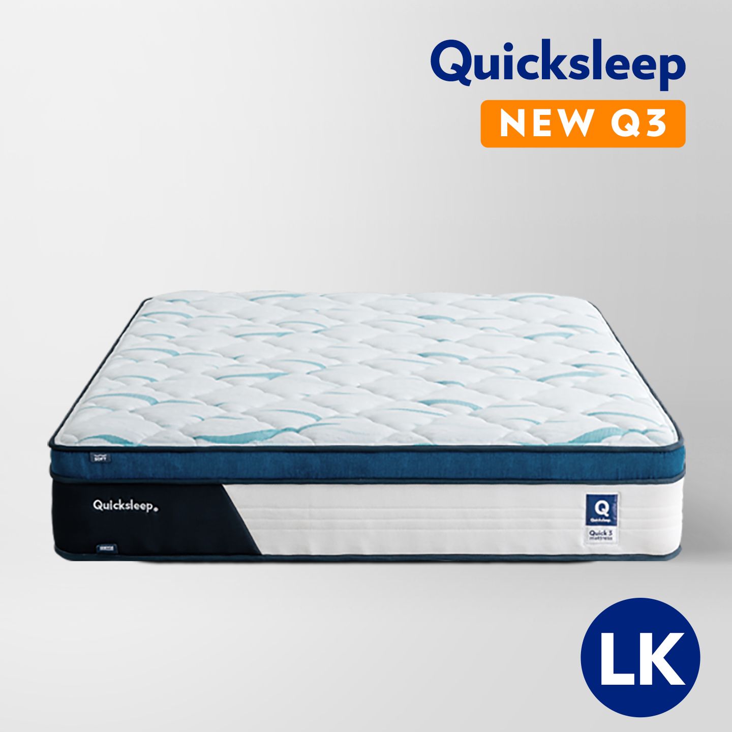 퀵슬립 Q3 롤팩 유로탑 매트리스 SS/Q/K/LK 적당푹신(롤팩) - 라지킹_180x200cm