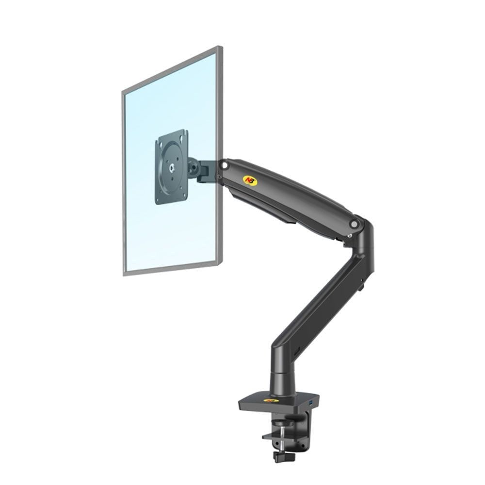 노스바유 NB F100A 싱글 고중량 모니터암 거치대 화이트 - F100A 싱글 블랙(~12kg/~38형)