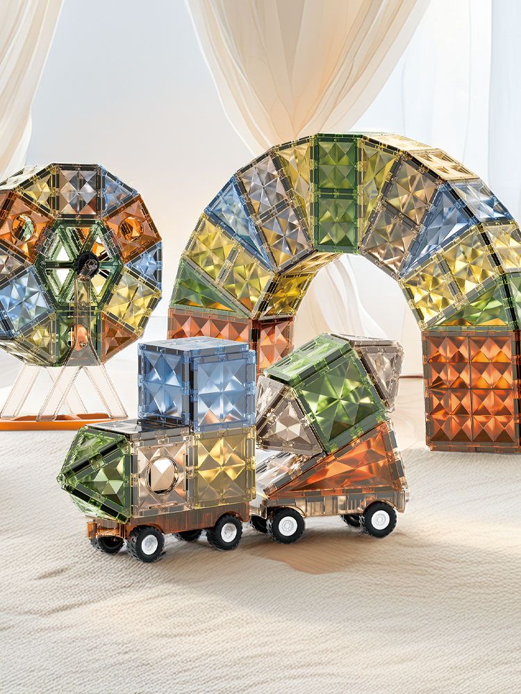 매직맥타일즈 자석블럭 디럭스 관람차 세트 140p - 140pcs 관람차세트