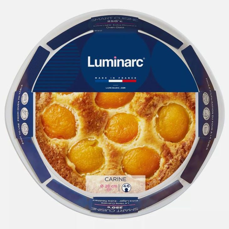 토탈하우스 루미낙 스마트 퀴진 오븐용기 CARINE 카린 ARC 루미나크 내열유리 오븐접시 - 28cm원형-루미낙-스마트오븐용기-9742