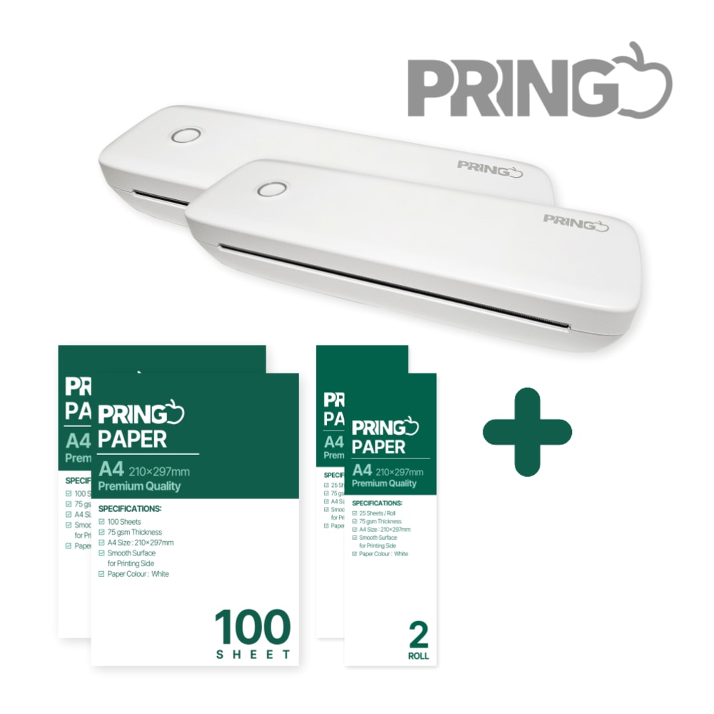 PRINGO 프링고 L81 핸드폰 오답노트 미니 휴대용 무선 가정용 AI 프린터기 프린트기 수험생선물 - 프린터기 친구세트