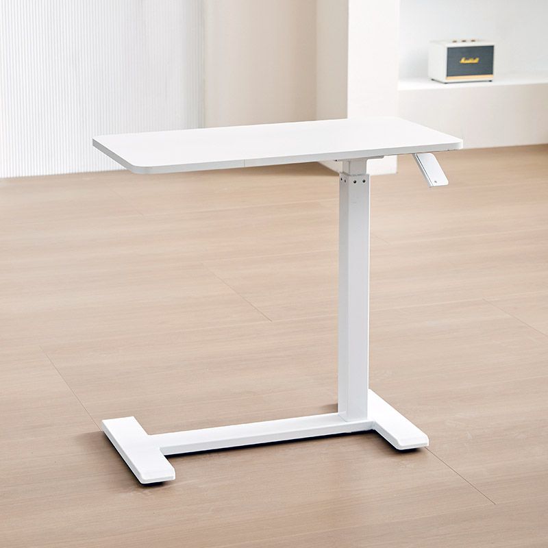 [오늘출발] [신상품] 라이크하우스 높이조절 사이드테이블 침대 쇼파 모션데스크 이동식 테이블 유압식 - 화이트(높이조절가능)