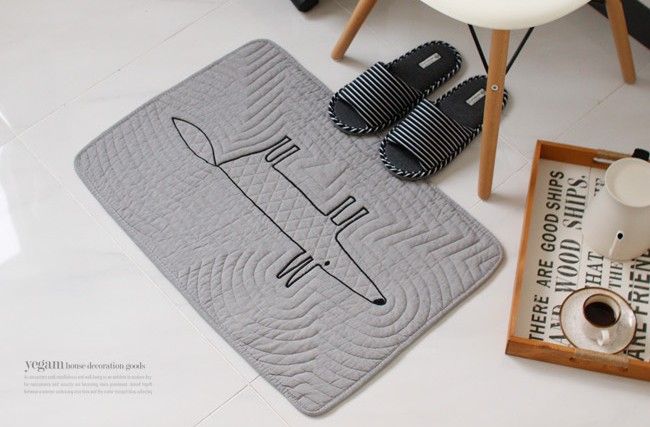 [오늘출발] [신상품] 러블랭 뉴 여우 누빔 발매트 주방매트 - 2color - 발매트 그레이
