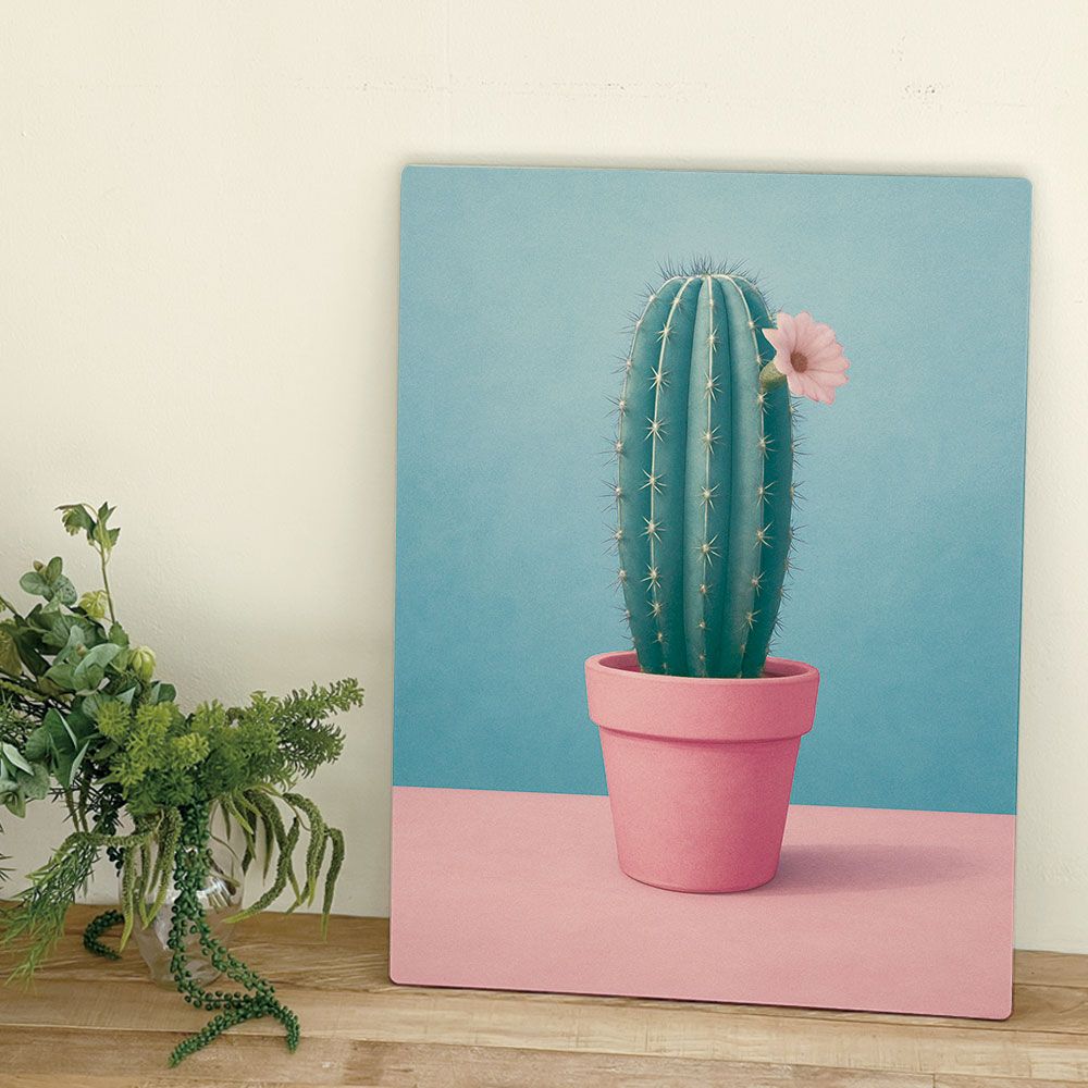 [오늘출발] [신상품] 오홀리브 접이식 액자테이블 분홍선인장 3size - 소(60x40) 분홍선인장_27cm기본다리