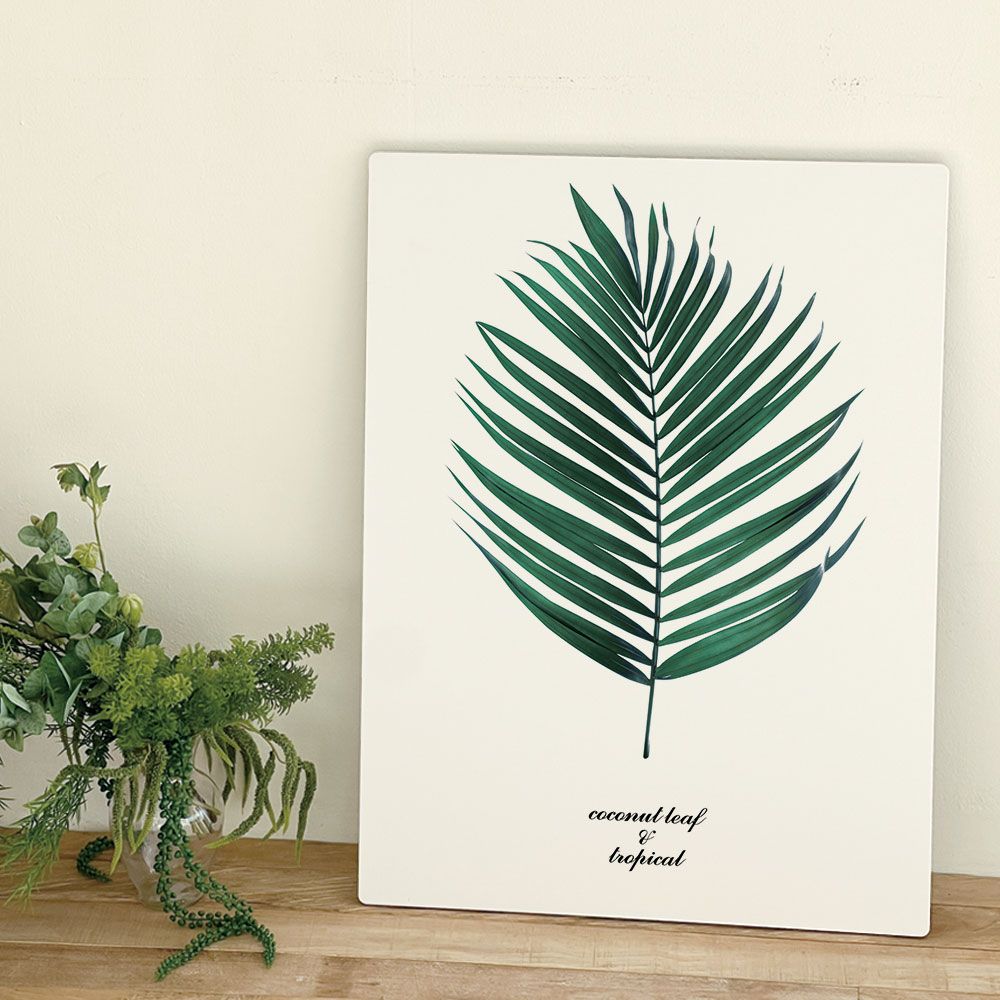 [신상품] 오홀리브 접이식 액자테이블 코코넛잎 3size - 대(80x60) 코코넛잎_27cm기본다리