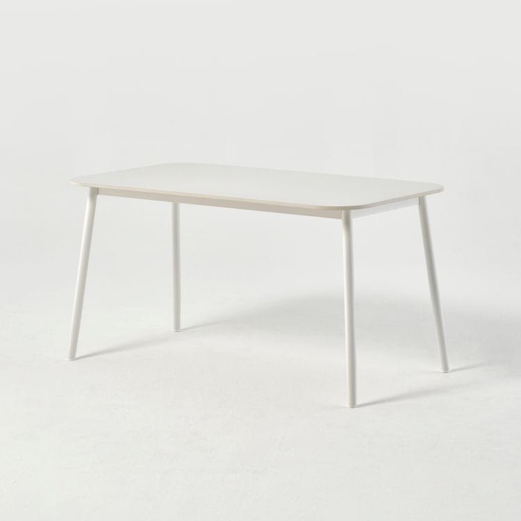 오트밀하우스 [오늘의집 단독] 리뉴얼 출시 링컨 15T 세라믹 4인 식탁 테이블 - 15T 퓨어화이트