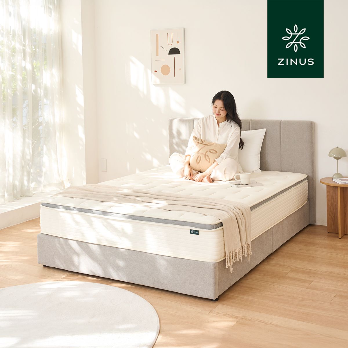 [오늘출발] 지누스 [오늘의집 단독] 얼티마 하이브리드 스프링 침대 매트리스 25cm (S,SS,Q,K) - _25cm 슈퍼싱글