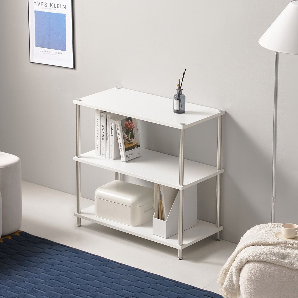 [오늘출발] [신상품] 프리메이드 스테인리스 수납 선반 팬트리 책장 책꽂이 장식장 수납장 - 패스트 선반 책장 700 3단