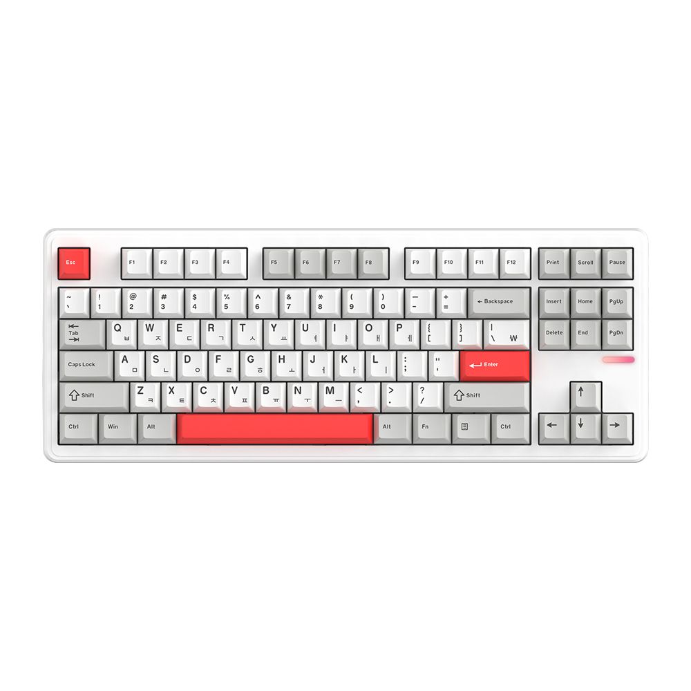 긱스타 GKG87R 유무선 저소음 기계식 키보드 텐키리스 게이밍 사무용 가스켓 HMX 선셋 - HMX 선셋 저소음 108키 화이트