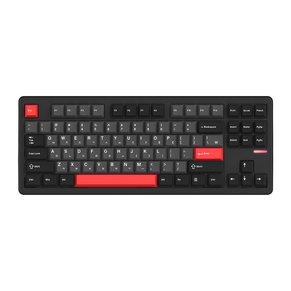 긱스타 GKG108R 유무선 저소음 기계식 키보드 풀배열 게이밍 사무용 가스켓 HMX 선셋 - HMX 몽돌 87키 블랙