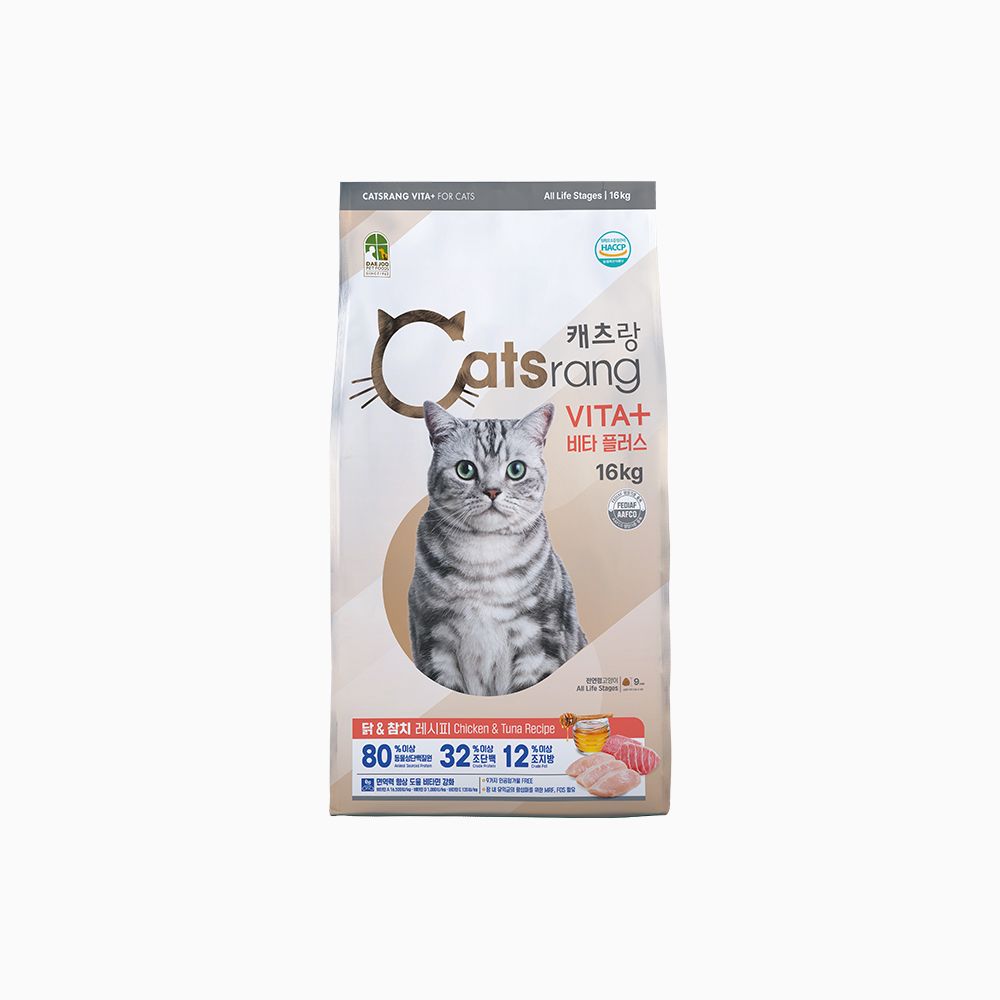 캐츠랑 비타플러스 전연령 고양이 대용량 건식사료 16kg / 20kg - 비타플러스 전연령 16kg