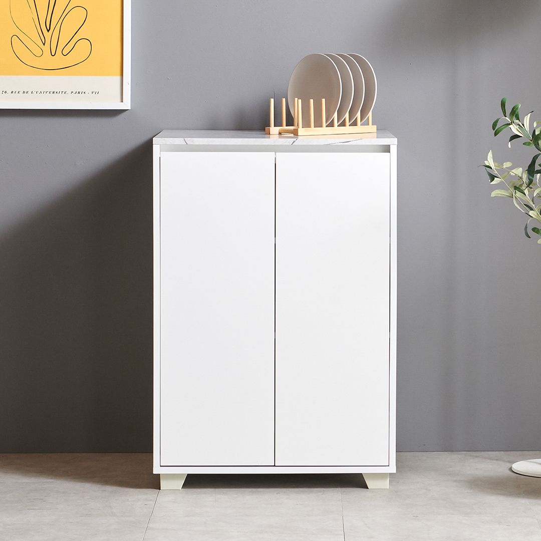 홈스빌 블레스 광파 900 주방수납장 오븐 밥솥 렌지대 수납 틈새 슬라이딩 보조 조리대 - 수납장_화이트