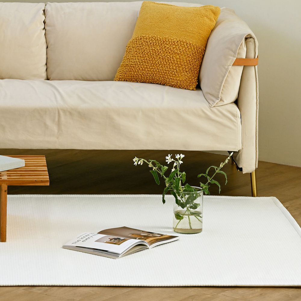 메르시데코 이볼브 먼지없는 사계절 사이잘룩 방수 러그 카페트 5size 5color - 화이트_150X200