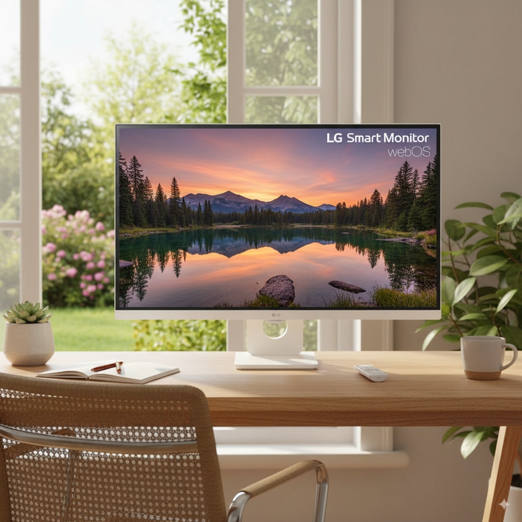 LG전자 32SR83U 81cm IPS 4K UHD IPTV OTT 미러링 리모컨 스마트 모니터 - 27인치 스마트 모니터