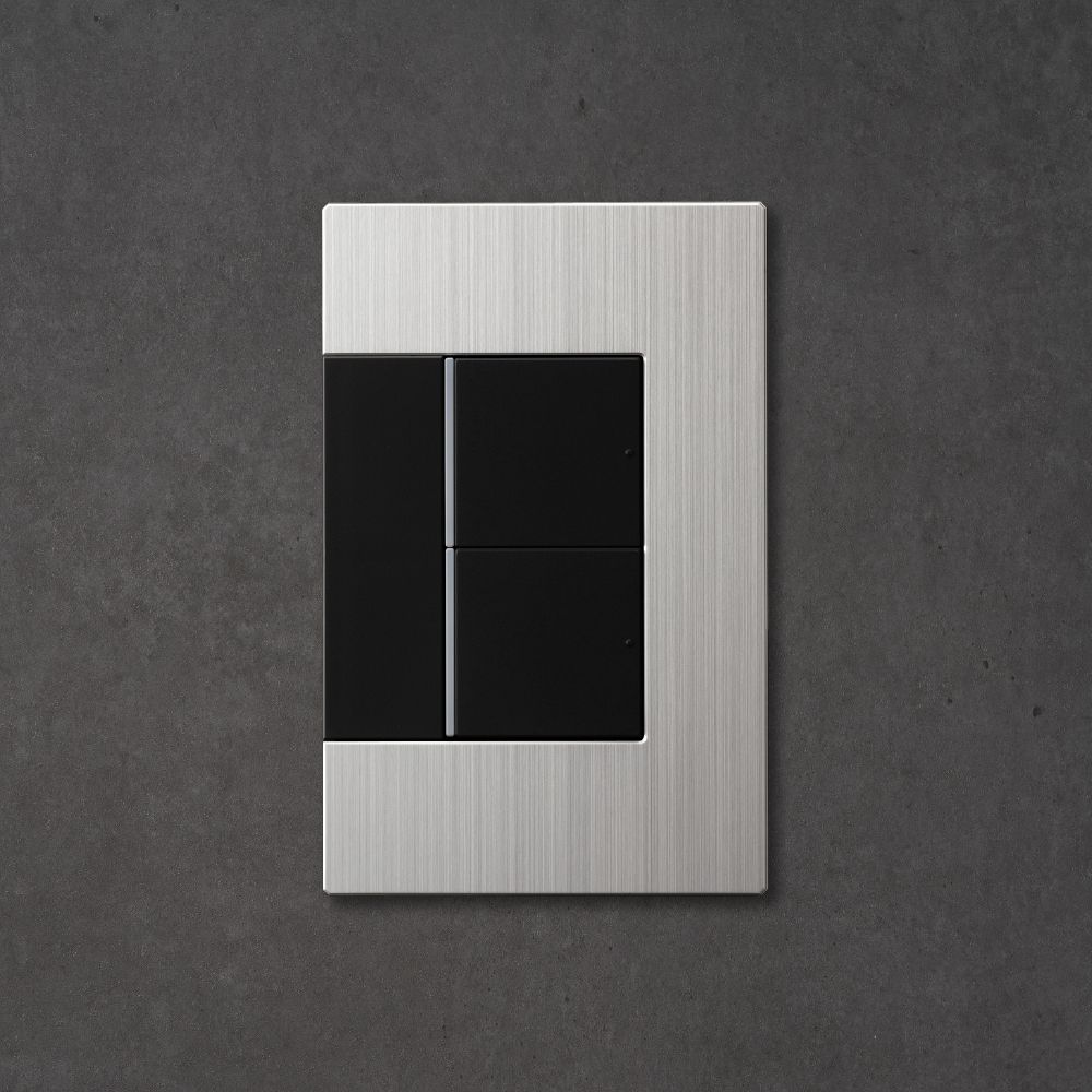 ONOF Neotima Switch Silver Color 네오티마 스위치 실버 컬러 1구~6구 - 2구 스위치 [WTED101S]