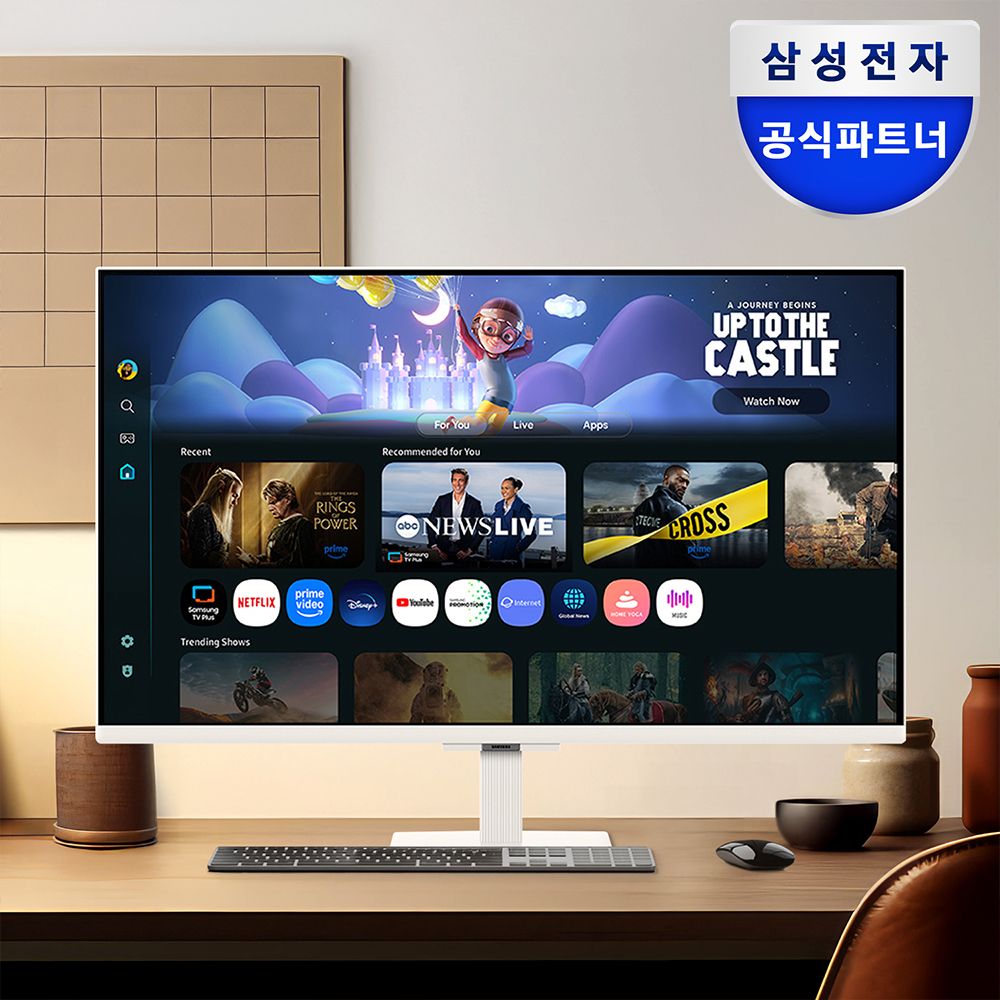 삼성전자 삼성 스마트 모니터 M5 68.6cm(27인치) S27FM500 블랙 OTT 삼탠바이미 - 27인치 화이트(S27FM501)