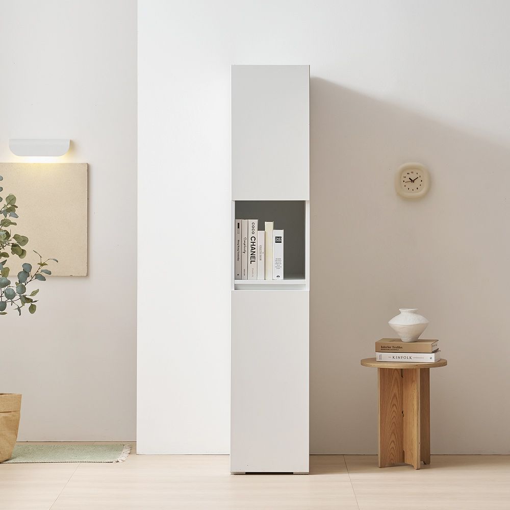 [신상품] 리아즈하우스 모노브 E0 1800 6단 오픈형 긴문형 다용도 광폭 주방수납장 틈새장 250~400 - 03_오픈형 수납장 350 (LJN234C)