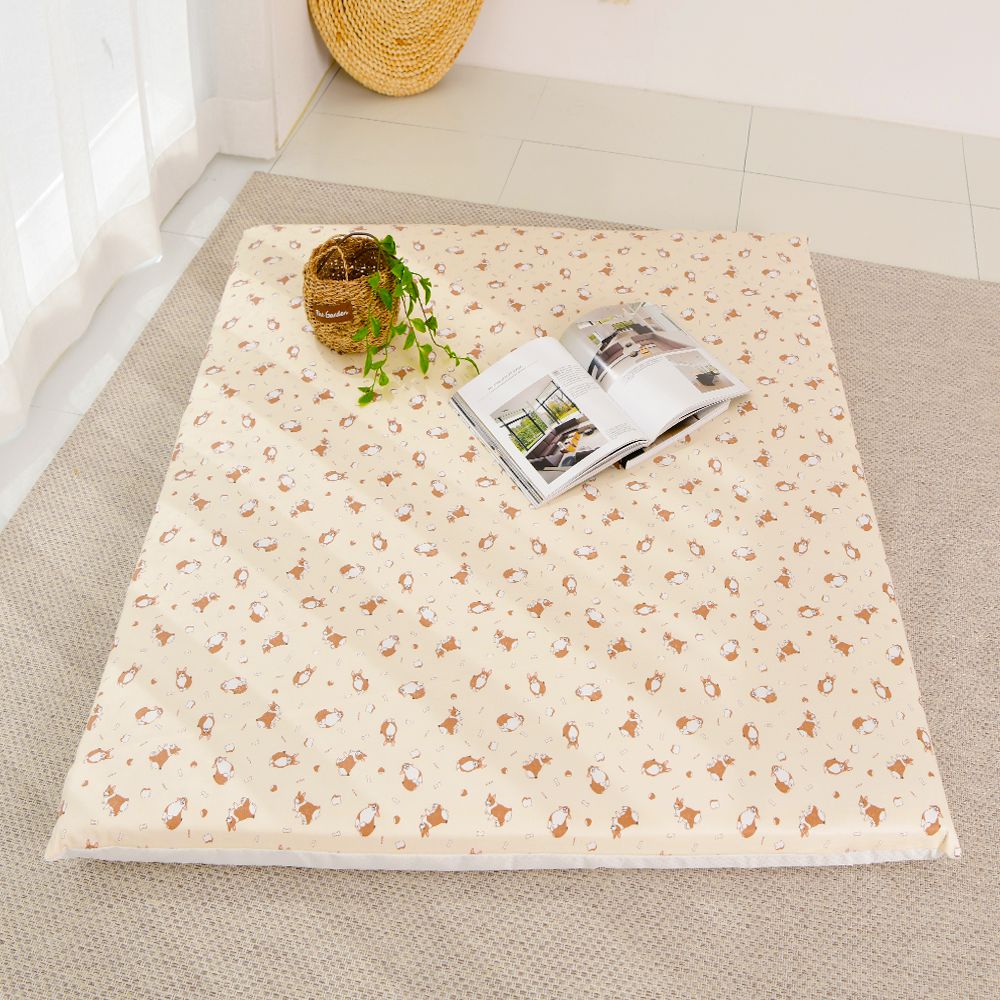 하우스칼라 유아 어린이 대방석 휴식매트 아기 영유아 낮잠매트 댕댕이브런치 - 댕댕이브런치 2인용_대방석 솜포함