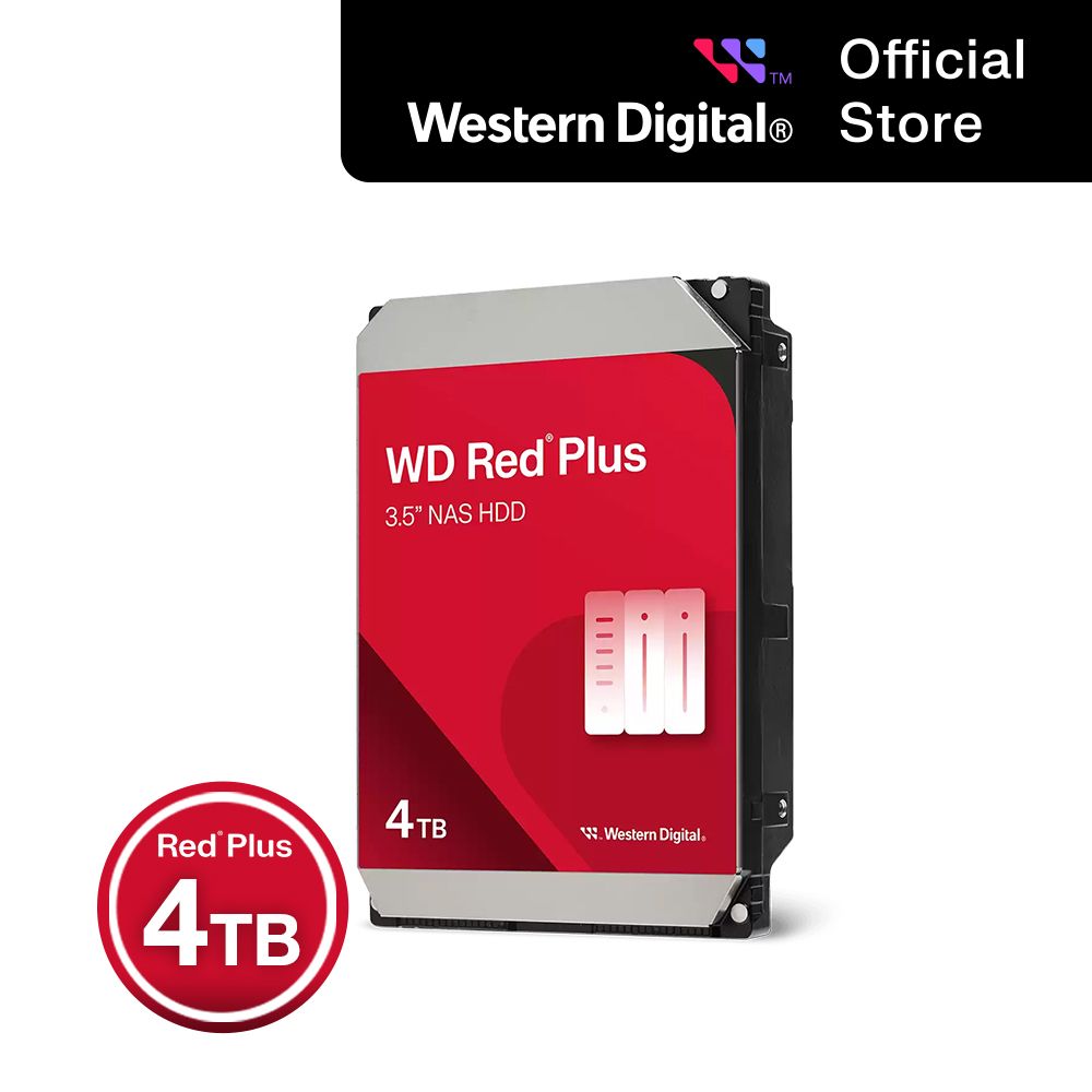 Western Digital WD RED PLUS HDD 하드디스크 - 4TB