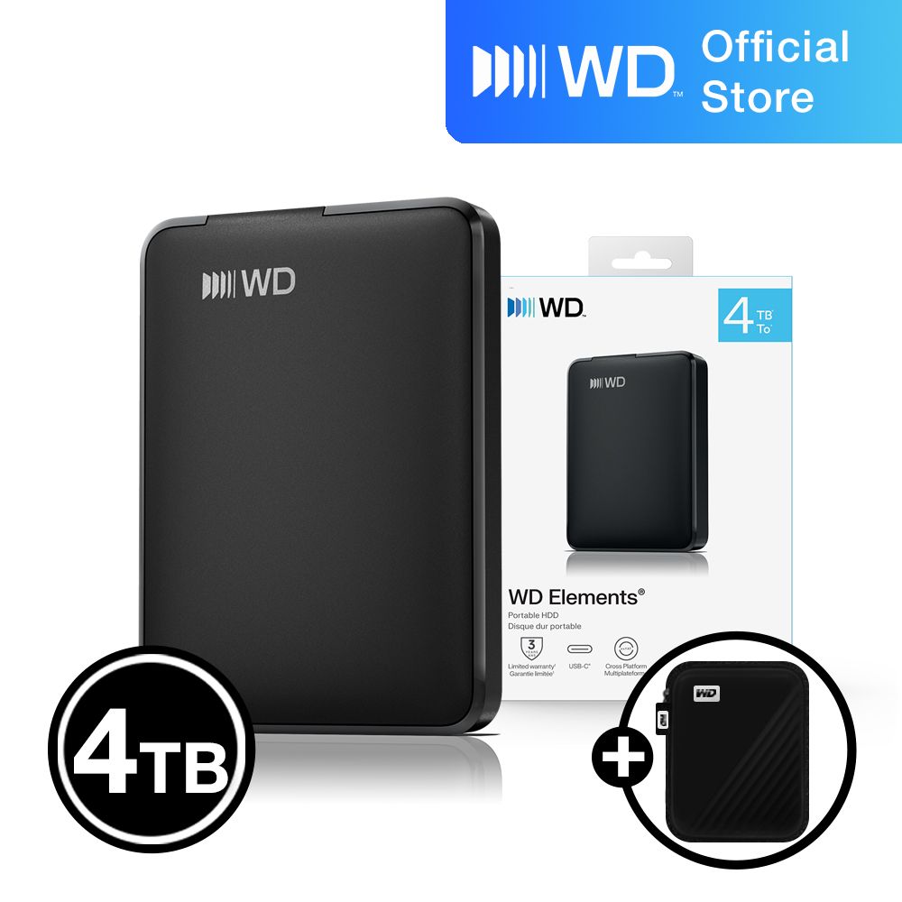 Western Digital WD Elements Portable USB-C 외장하드 - Elements Portable USB-C 4TB