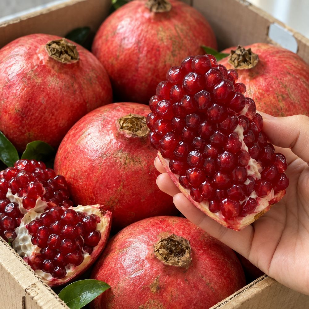 팜보스 수입산 석류 새콤달콤 과즙가득 생석류 중과 1kg 2.5kg 5kg - 석류 중과 2.5kg (6~7과)