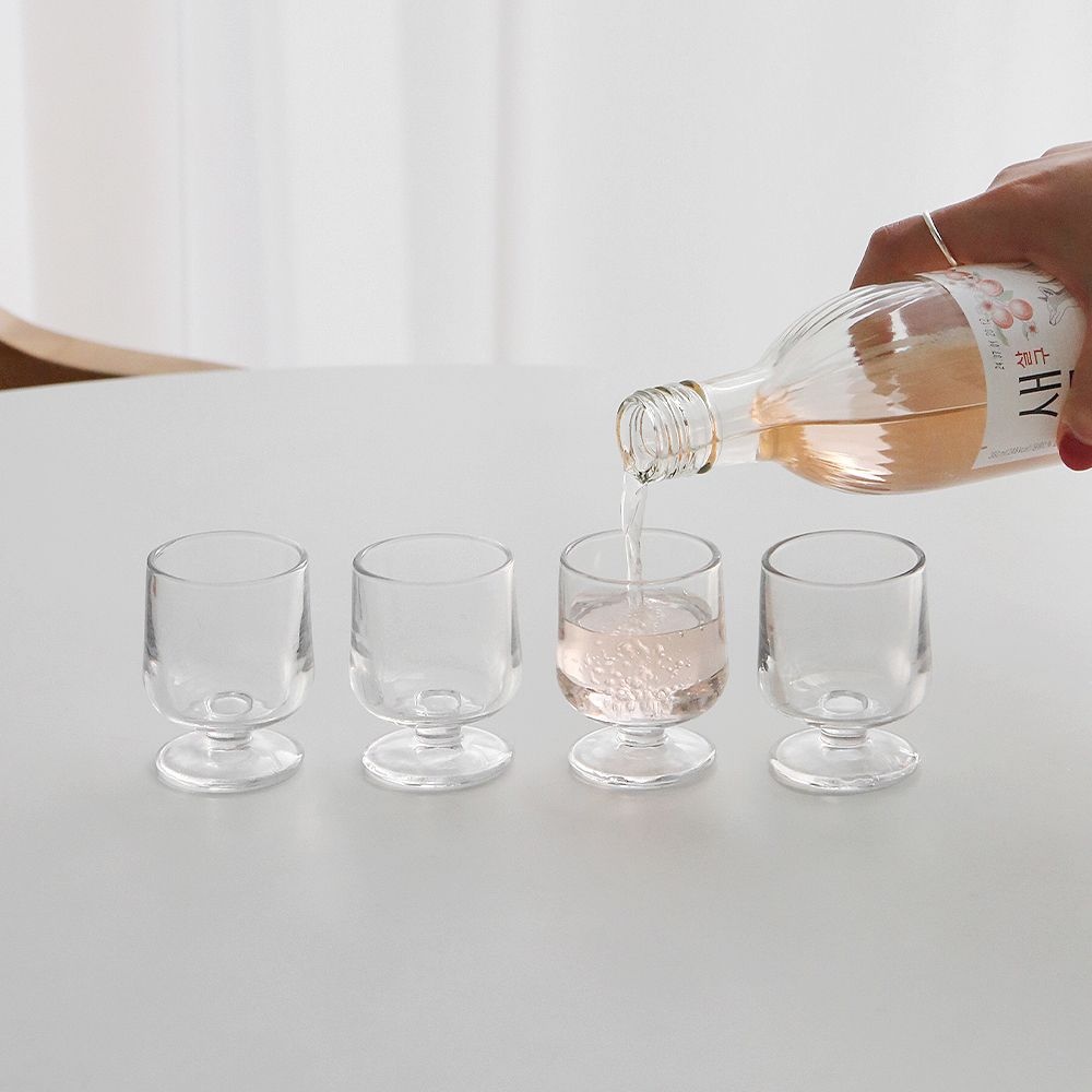 소주잔·막걸리잔 > 스퀘어핏 고블렛 소주잔 4P세트 50ml | 오늘의집 쇼핑