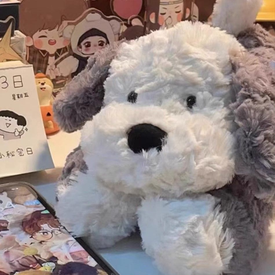 갓샵 복실 뽀글이 강아지 쿠션 애착 인형 아기 댕댕이 멍뭉이 부드러운 필로우 베개 선물인형