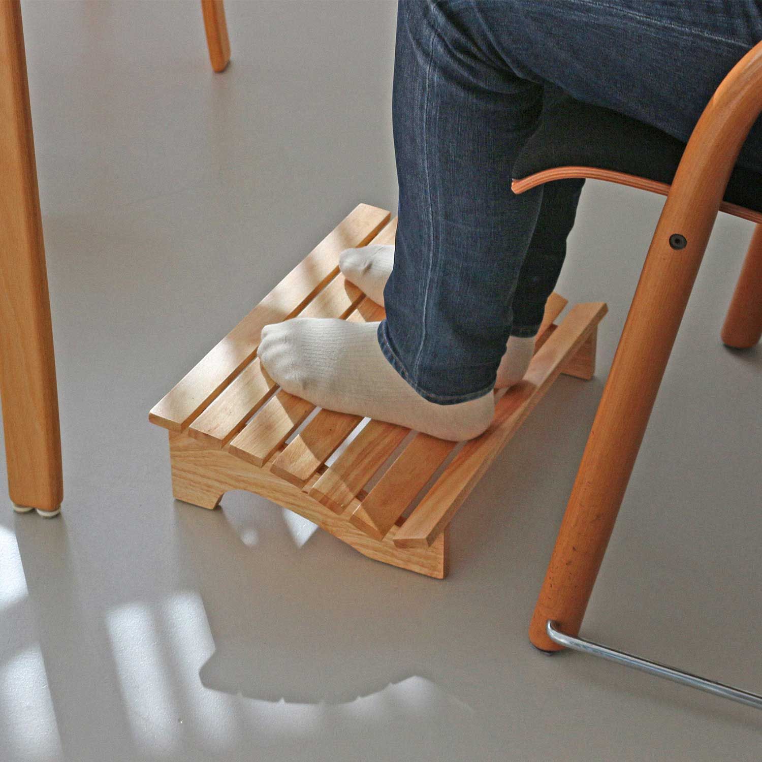 [오늘출발] [신상품] 에코상사 고무나무 원목 와이드 발받침대