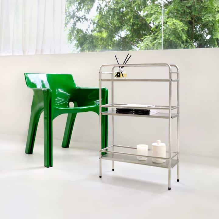 Ash スチール ラック 3段