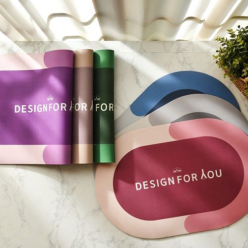 디유 빨아쓰는 욕실 주방 규조토 극세사 사각 발매트 / 10컬러(60x40cm) 