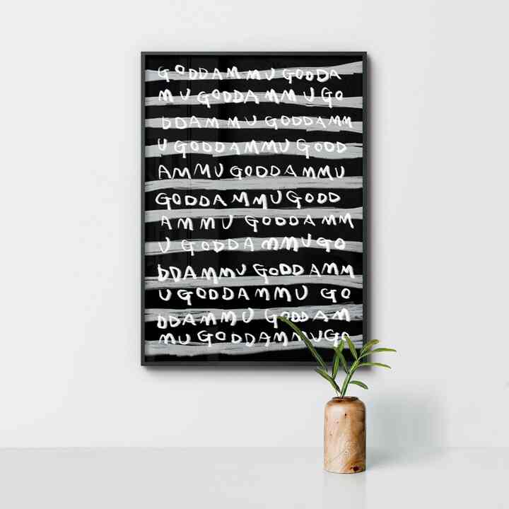 【goddammu】ポスター お喋りなdammu BLACK